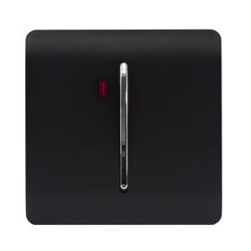 ART-WHS1MBK  20 Amp Neon Insert Double Pole Switch Matt Black